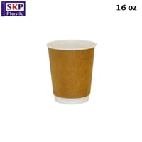 اكواب ورقية دبل 16 اونص الوان متعددة (500 حبة)