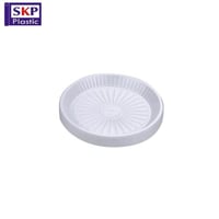 صحن بلاستيك دائري مقاس 18 مقوى (500 حبة)