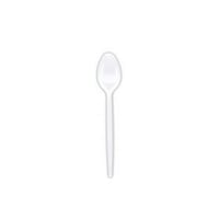 ملاعق بلاستيك حجم صغير لون ابيض (1000 حبة)