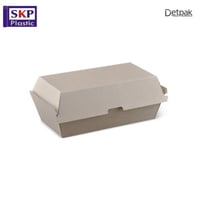 علب ورقية كرافت للساندوتش مع غطاء بقفل مقاس ميديم...