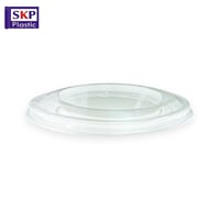 صحن بلاستيك دائري للرز بلبن والحلى لون اسود مع غطا...