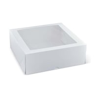 بوكس حلى مربع بنافذة شفافه حجم كبير (100 حبة)