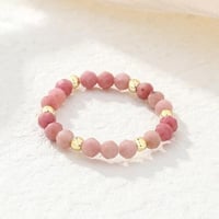 Rhodonite ring - Beads rings