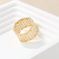 White ring - Beads ring