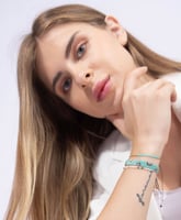 Blue Eye Beaded Friendship Bracelet