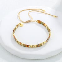 Army-Tila Beads Anklet