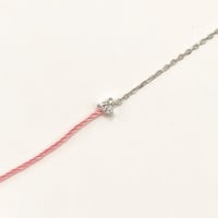 أساور خيوط وفضة-قلب