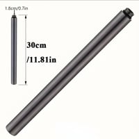 تطويلة خلاط دش بيانو اسود / تبتانيوم / كروم