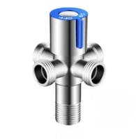 محبس زاويه 4 مخارج كروم مطفي