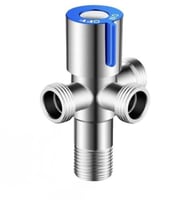 محبس زاويه 3 مخارج كروم مطفي