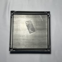 صفاية سيراميك او عادي ستانلس كروم 15*15سم مع رداد