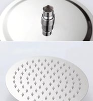 طاسة مدور كروم مقاس 25سم