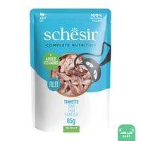 شيزر فيليه غذاء كامل للقطط البالغة بالتونة في الجي...