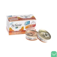 معلبات شيزر Schesir تونا مع البابايا 6 حصص 50 جرام