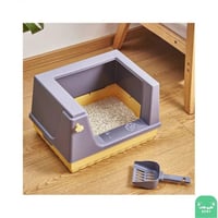 ليتر بوكس للقطط وسط مع سكوب