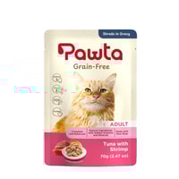 اظرف باوتا ويت فود للقطط البالغة تونة وجمبري