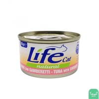 وجبة تونة مع روبيان للقطط 85g لايف كات| كيو كات