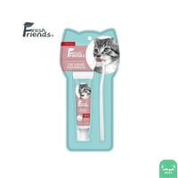 Fresh Friends معجون اسنان مع فرشاة للقطط