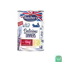 بوتشرز طعام رطب للقطط العشاء اللذيذ قطع اللحم البق...