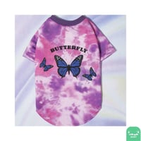 بلوزة قطة فراشات مقاس S