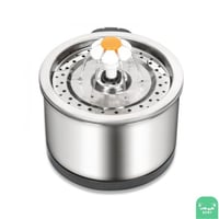 نافورة ستانلس ستيل تعمل بالكهرباء مع وردة بلاستيك...