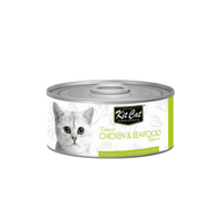 كت كات معلبات دجاج ومأكولات بحريه 80 جرام