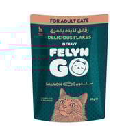فيلاين قو طعام رطب بالسلمون للقطط البالغة 85 جرام