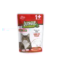 اظرف جنغل ويت فود للقطط البالغة باللحم 100 جرام