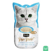 كت كات مكافآت هريس دجاج و سمك مدخن 4*15جرام