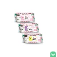 مناديل رطبه للقطط من شركة كت كات بعدة روائح