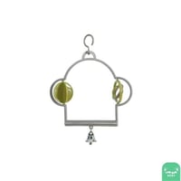 زولكس ارجوحة بلاستيك مع لعبة للطيور الصغيرة