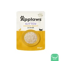 ابلاوز ظرف صدور الدجاج في المرق للقطط الصغيرة 50غ
