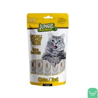 جنغل مكافآت كريمية للقطط بنكهة الدجاج -5×14جرام