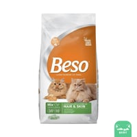 بيسو اكل قطط جاف بنكهة الدجاج والسلمون لدعم الجلد...