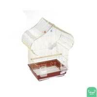 قفص طيور ذهبي كبير