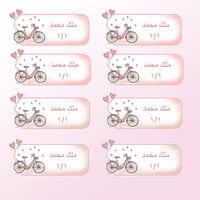 ملصقات أسم -دراجة-