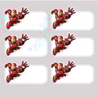 ملصقات أسم - ايرون مان-