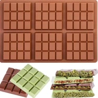 سيلكون شوكليت بار مربع ٨ سم ٨ فتحات