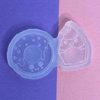 سيلكون برواز E054 كب كيك ودونات فتحتين بالقالب