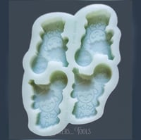 سيلكون خروف مع بلونه عيد سعيد ٤ فتحات