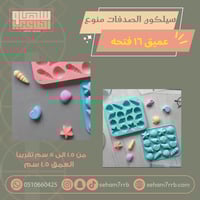 سيلكون الصدفات منوع عميق ١٦ فتحة