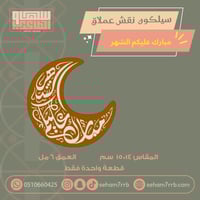سيلكون نقش عملاق مبارك عليكم الشهر