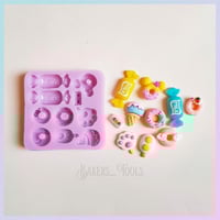 سيلكون حلويات ١٠ اشكال منوعه