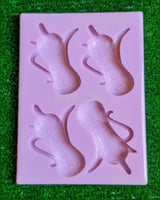 سيلكون مجسم شكل دله مع عباره عيد سعيد ٤ فتحات