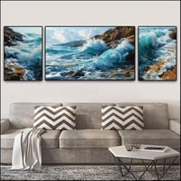 لوحة ثلاث قطع 60*160 مع الفريم