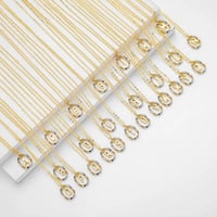 سلسال بالحرف | مطلي ذهب 18K