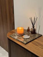 قاعدة رخامية /اللون البني (كبير)