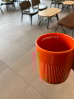 Pumpkin ceramic orange cup