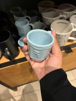 espresso sky blue cup
