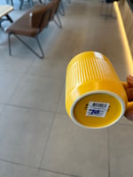 Pumpkin ceramic yellow cup